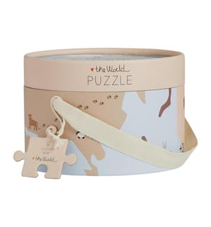 OYOY Puzzle en bois Le monde Ø 60 cm