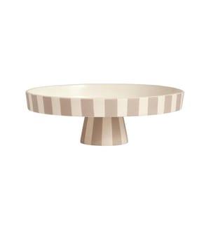 OYOY Coupe déco Toppu Tray Ø 27 cm, Gris/Blanc