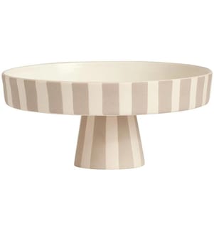 OYOY Coupe déco Toppu Tray Ø 20 cm, gris/blanc