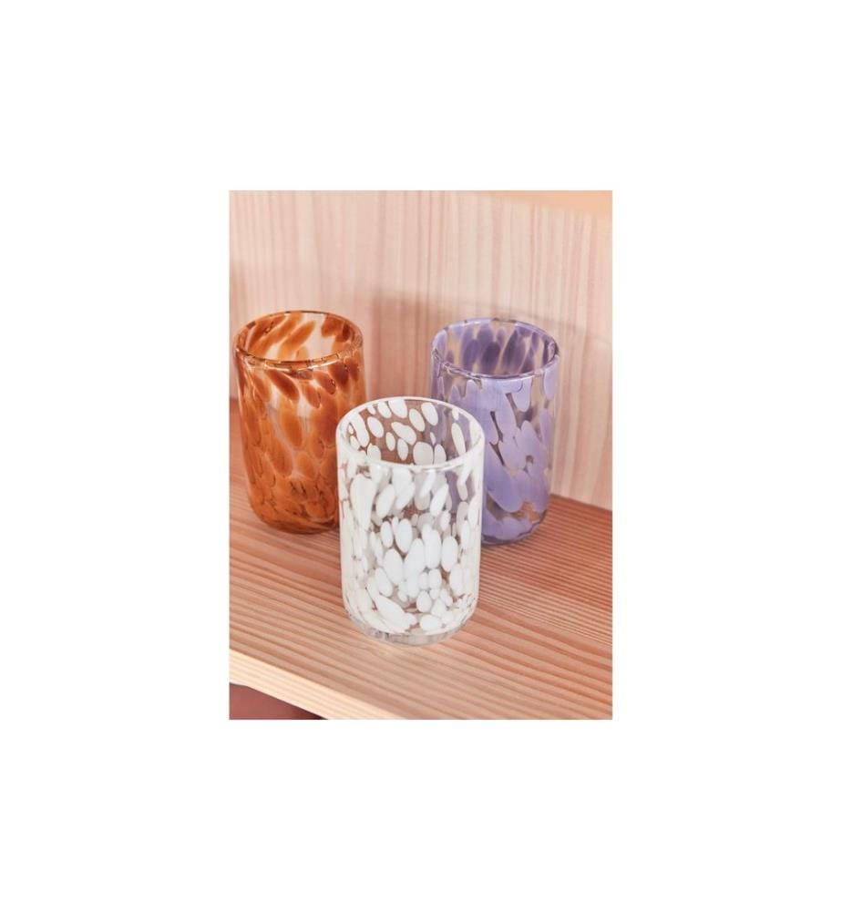 OYOY Verre Jali 200 ml, 1 Pièce/s, Lavande/Transparent