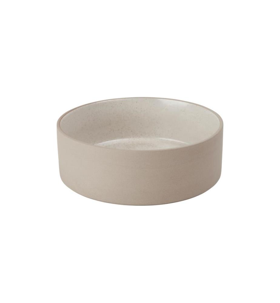 OYOY Écuelle en céramique Sia L, Ø 19.5 x H 6.5 cm, Offwhite