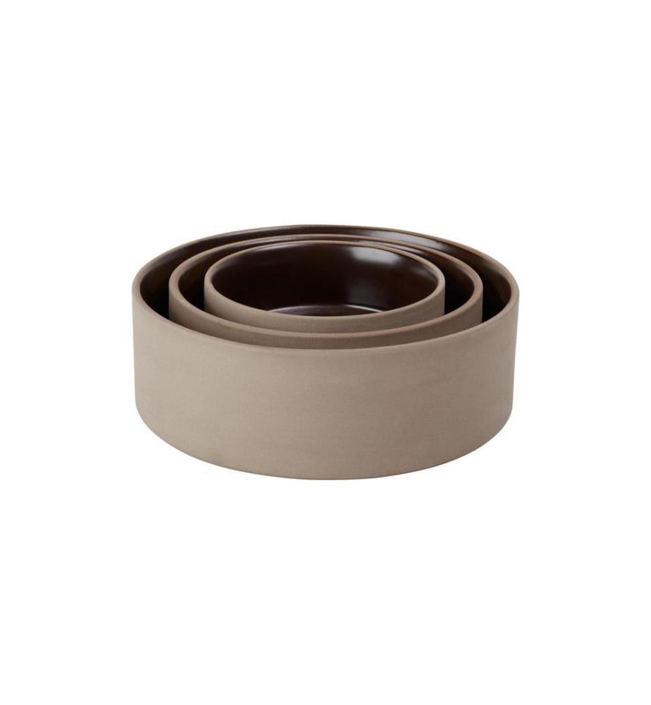 OYOY Keramiknapf Sia M, Ø 17 x H 6 cm, Choko