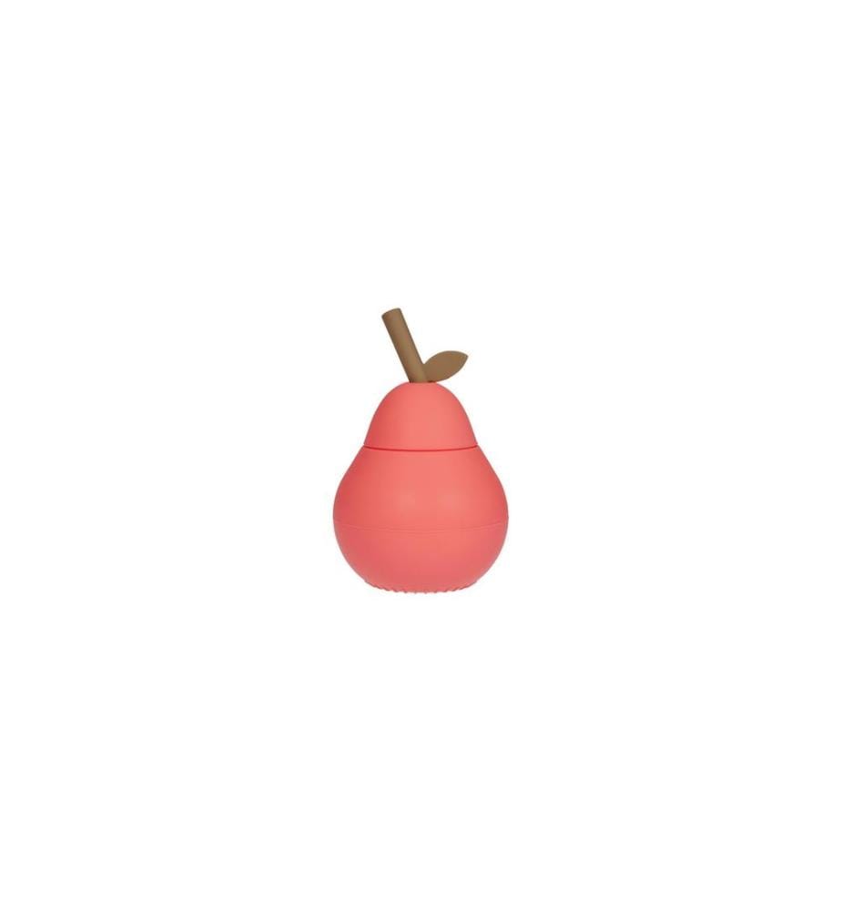OYOY Kindertrinkbecher Pear Kirschrot