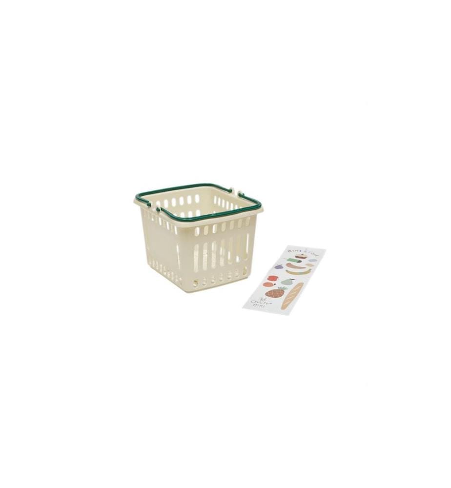 OYOY Aliments jouets Panier d'achat Yummy Vert