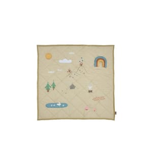 OYOY Couverture de sol Forêt 102 x 102 cm, Beige