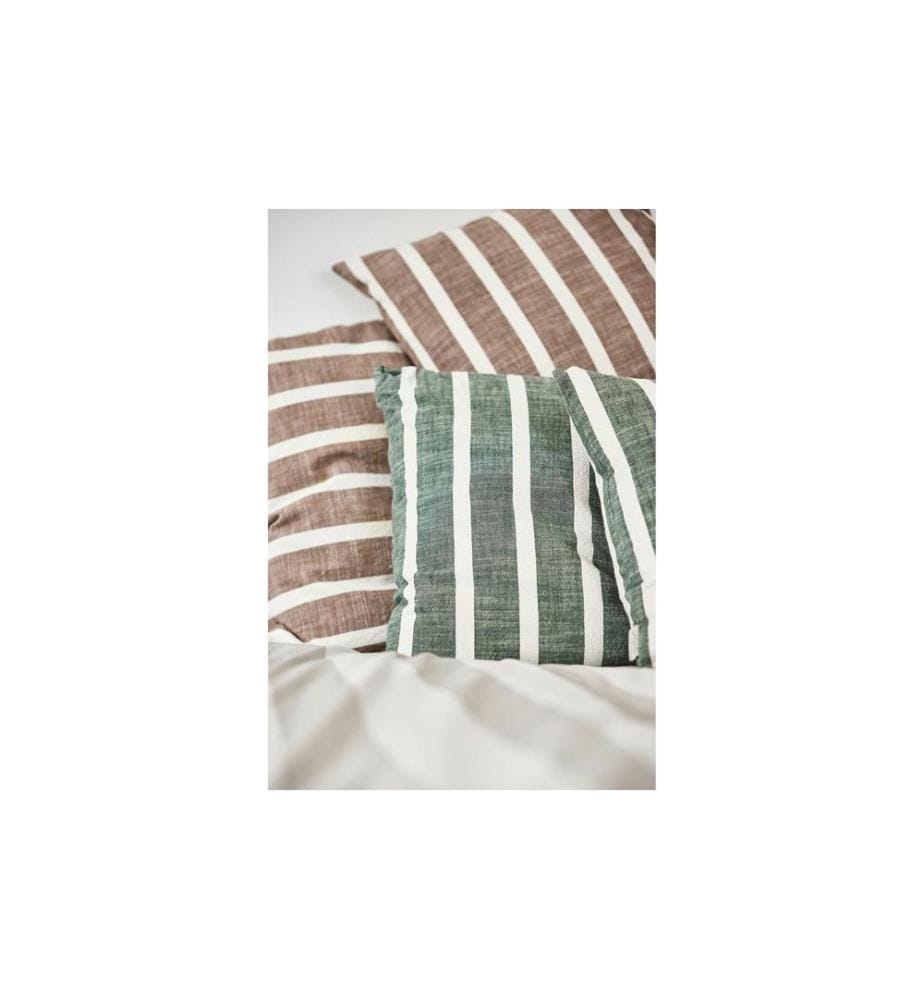 OYOY Housse de coussin Kara 60 x 40 cm, Vert/Blanc