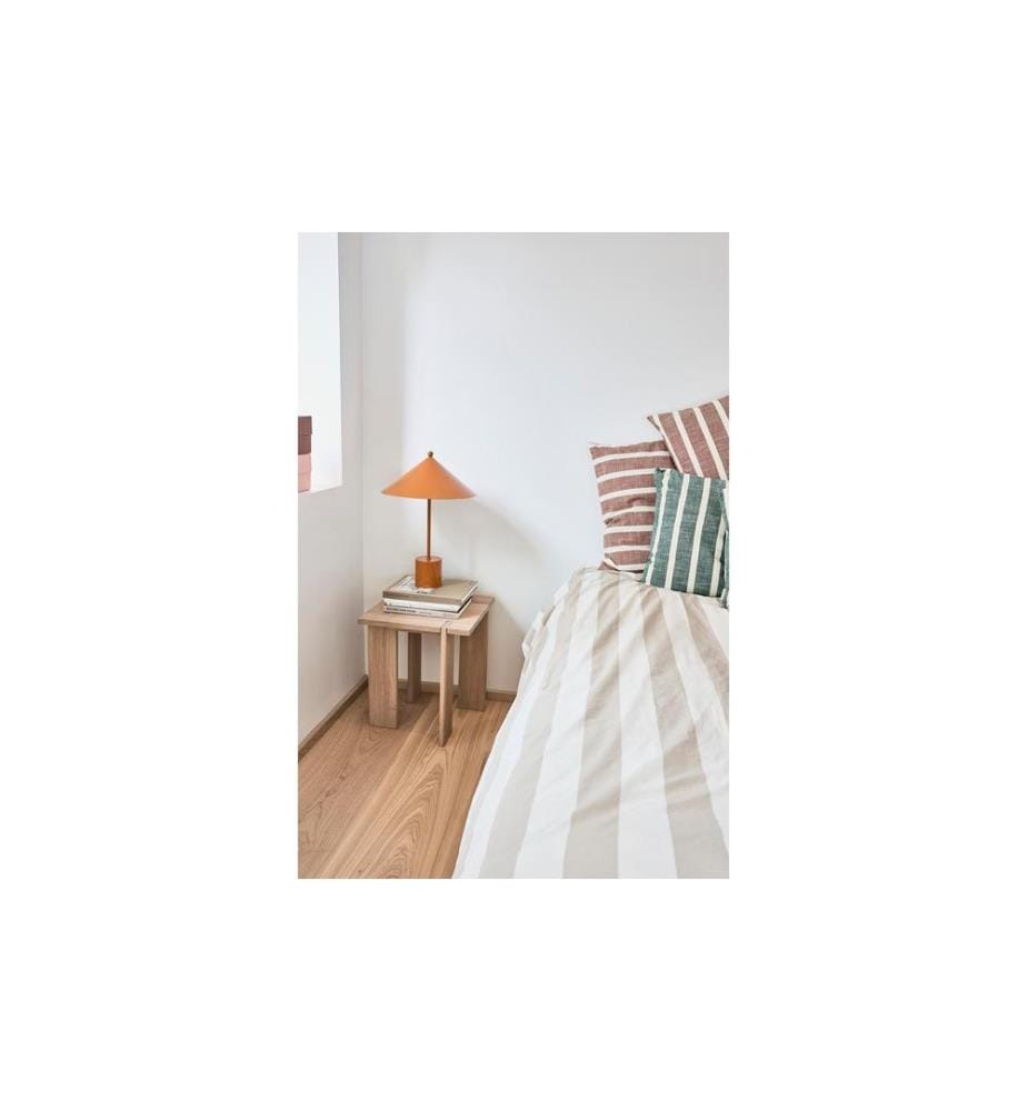 OYOY Housse de coussin Kara 50 x 50 cm, Vert/Blanc