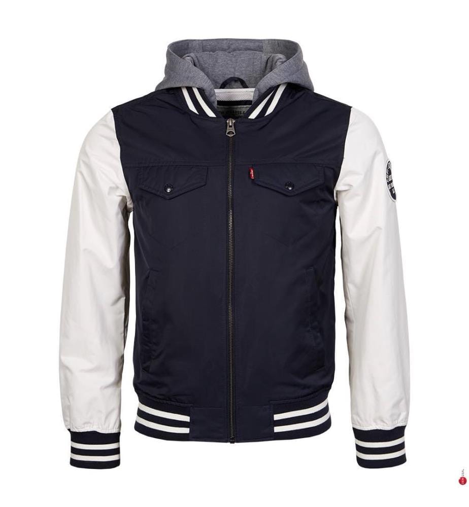 Jacke - Marineblau und Weiss