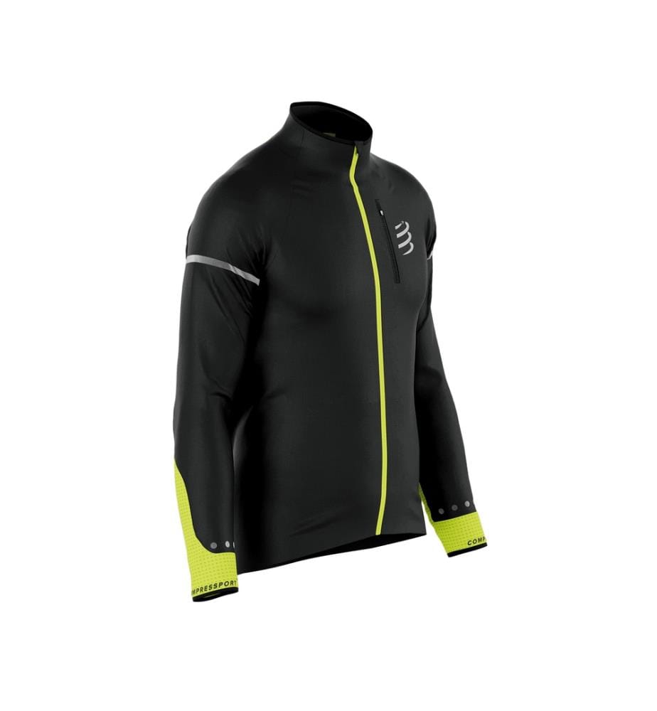 Hurricane Winddichte Jacke Flash - Black Fluo Yellow