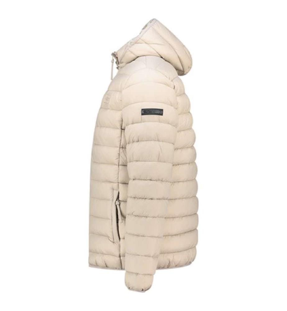 Amichoko Jacke mit abnehmbarer Kapuze für Männer - Beige