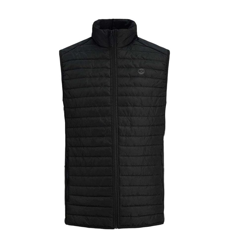 Ärmellose Steppjacke - Schwarz