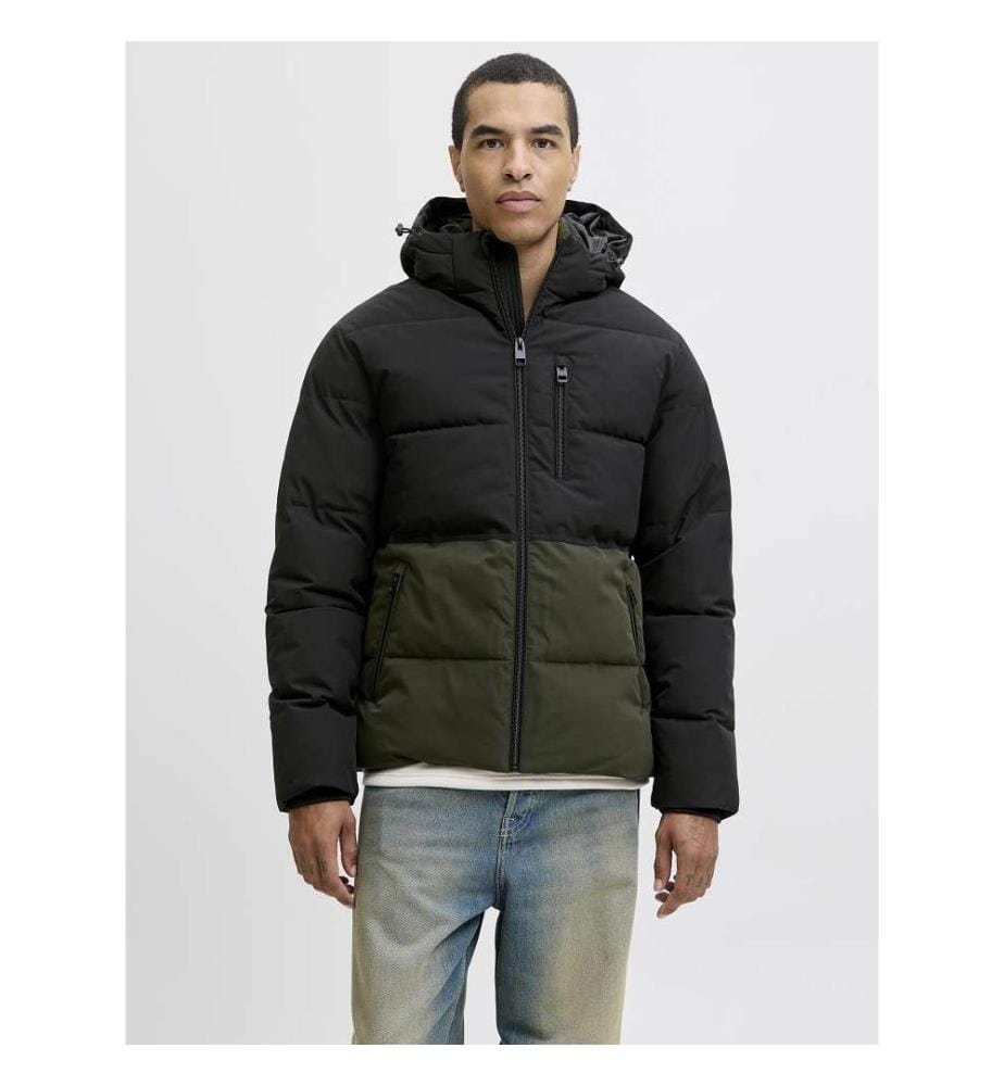 Down jacket - Castlerock-Black-Blocking