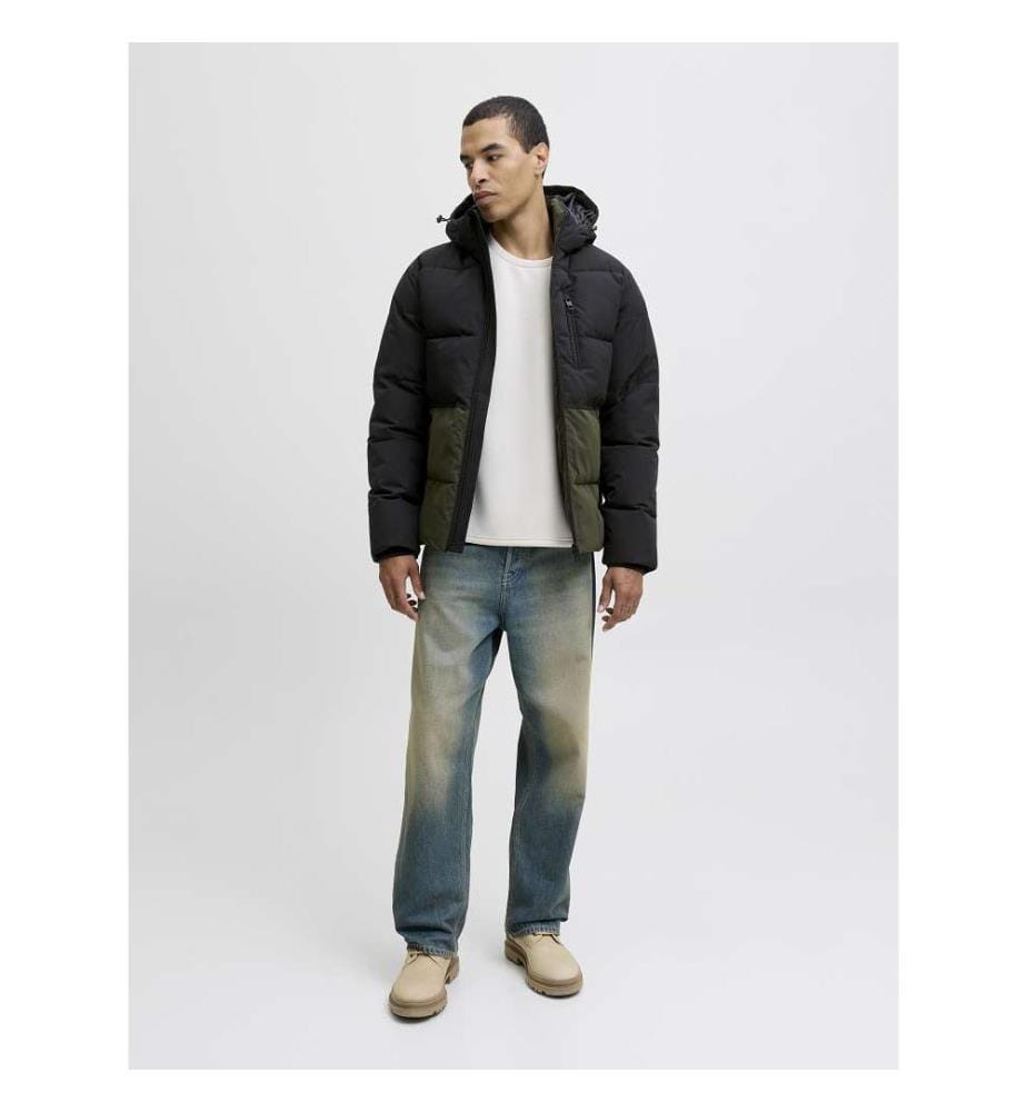 Down jacket - Castlerock-Black-Blocking