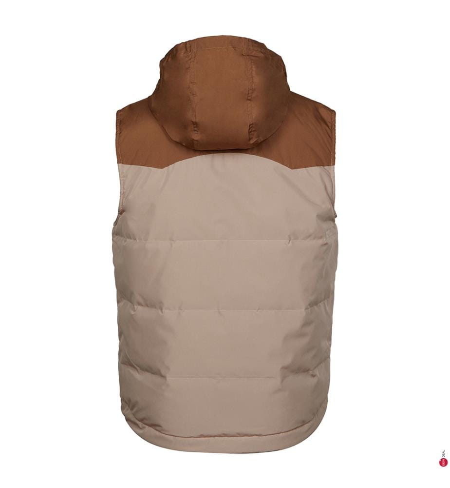Doudoune sans manches Fleece Reversible - Beige et Blanc