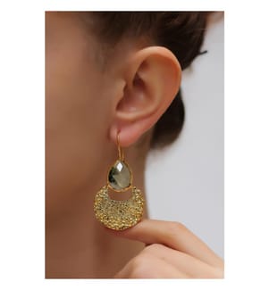 Prehnite Boucles d'oreilles - Vert clair