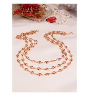 Crystal necklace - Pink