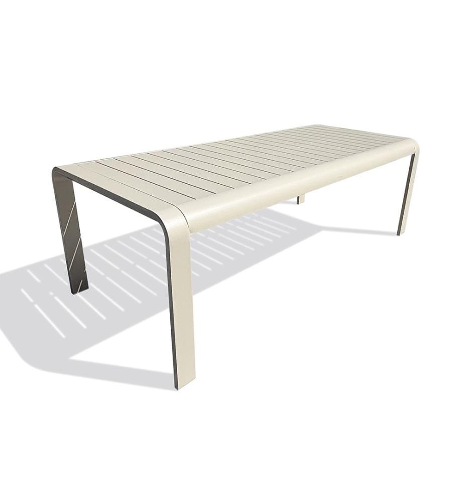 Gartentisch HANOI (220 x 100 cm) aus Aluminium - GREGE