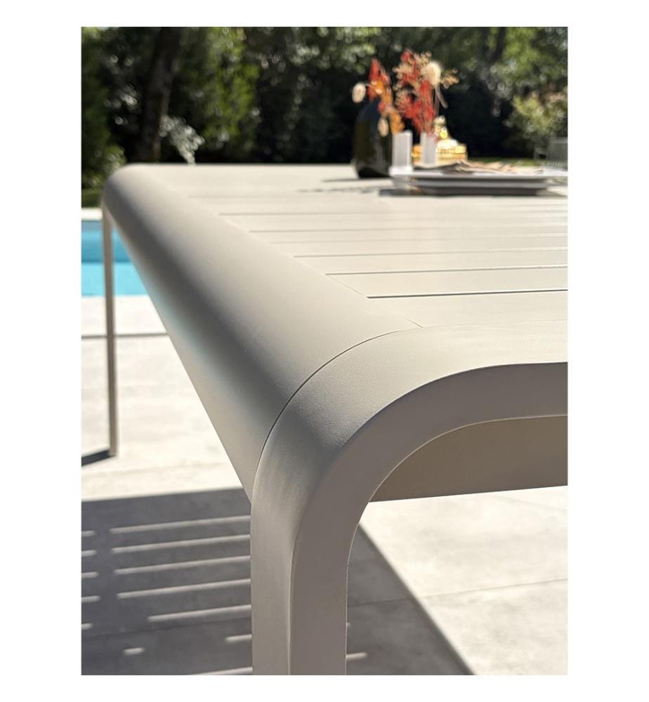 Gartentisch HANOI (220 x 100 cm) aus Aluminium - GREGE