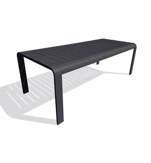 Gartentisch HANOI (220 x 100 cm) aus Aluminium - ANTHRAZIT