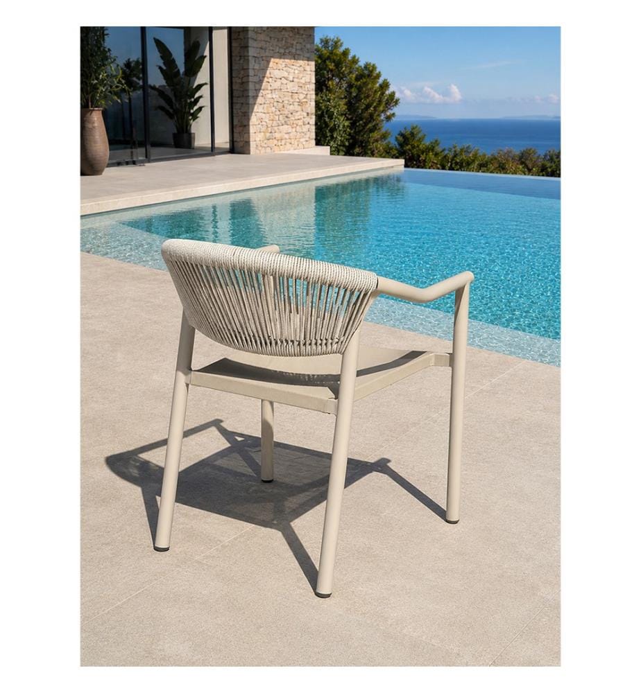 Lot de 2 fauteuils de jardin SUMBA en aluminium - GREGE