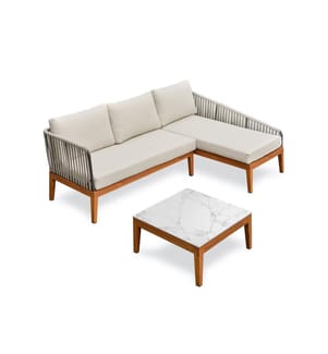 Alphi 4-Sitzer Gartenmöbel - Ecru