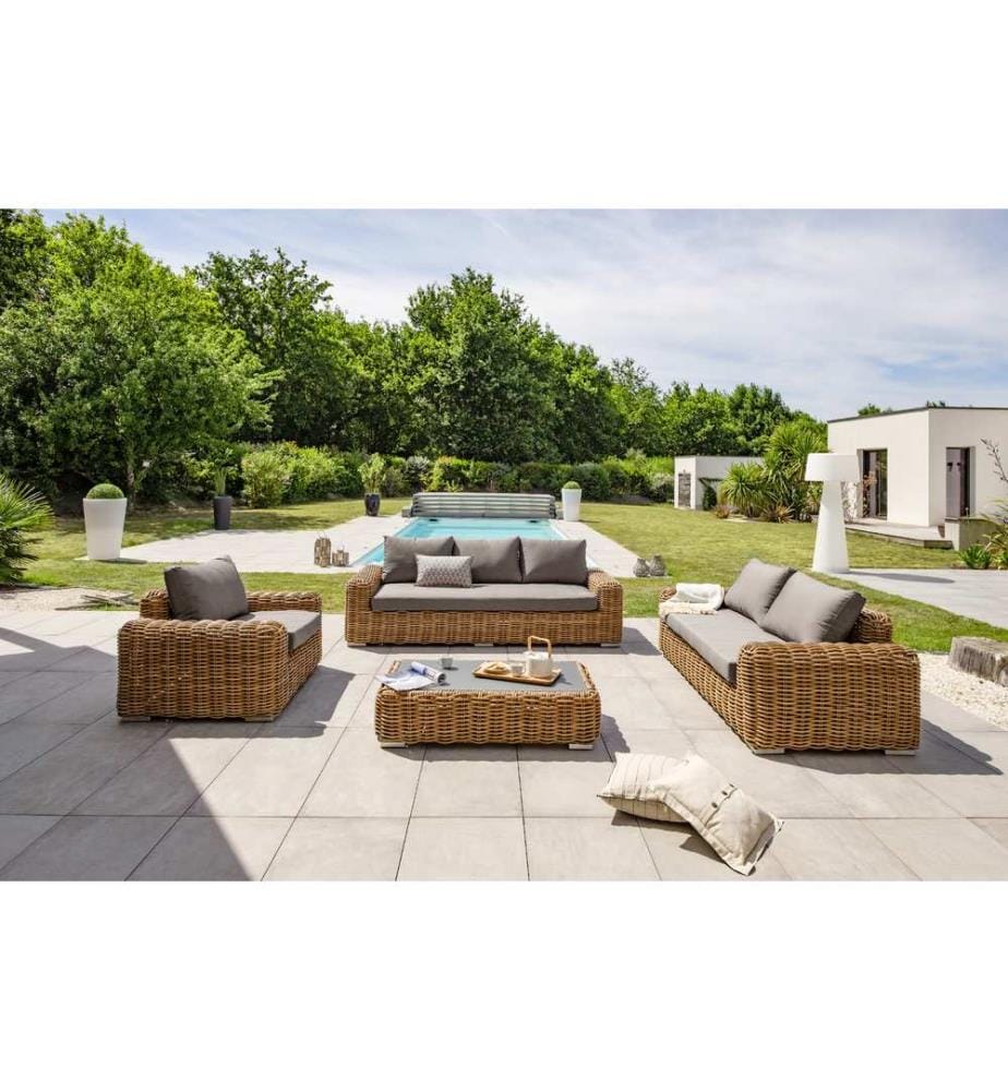 Gartensitzgruppe Borabora 6-Sitzer - Braun