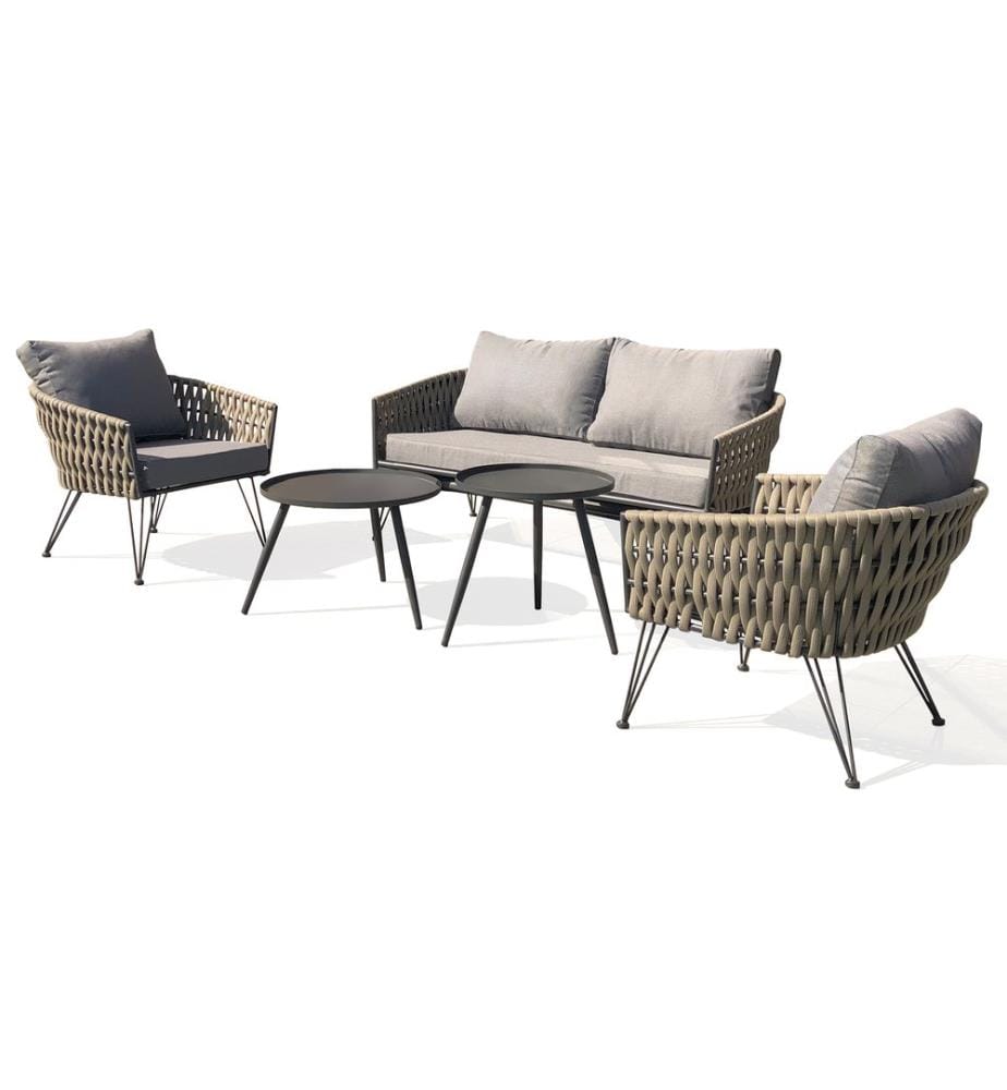Gartenmöbel Capri 4-Sitzer - Anthrazitgrau