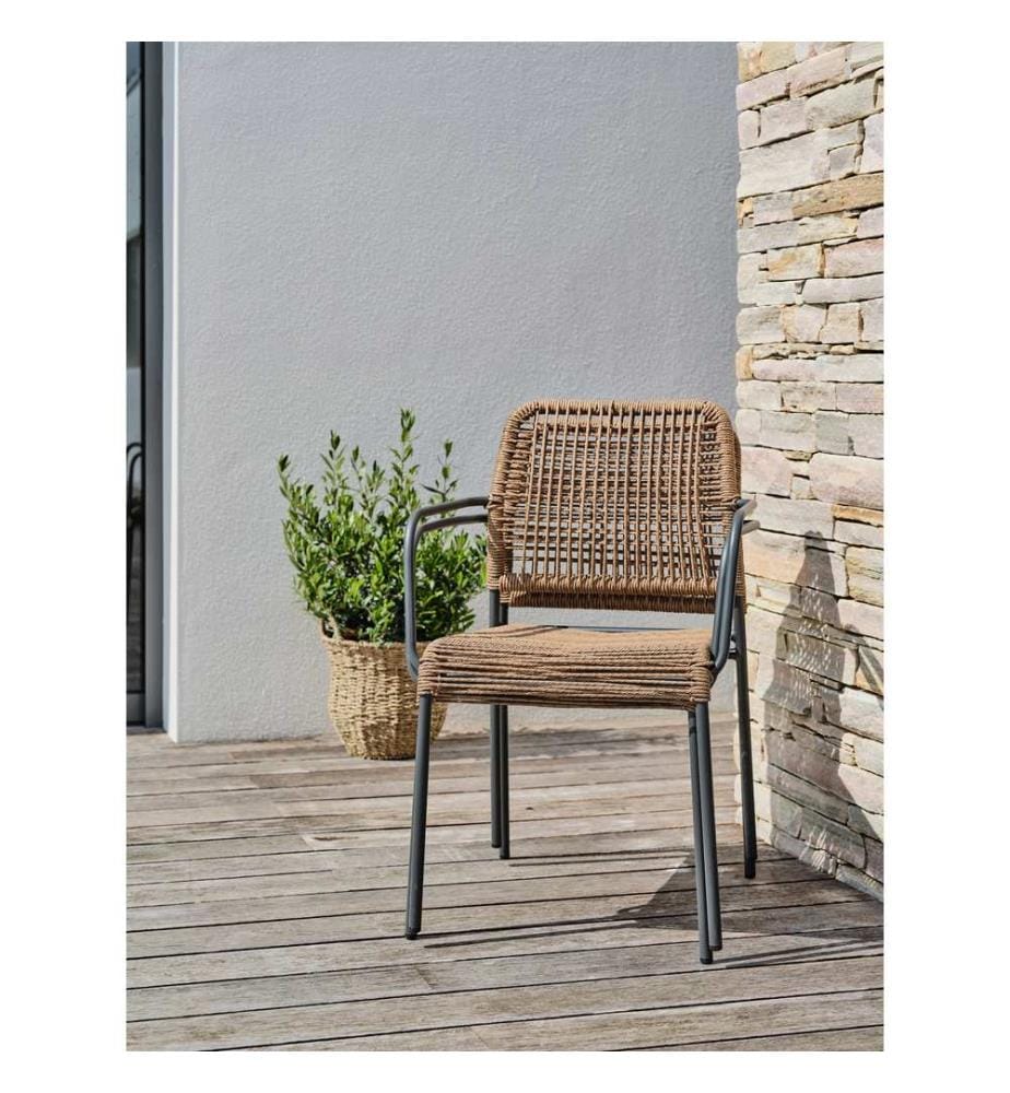 2er-Set Gartensessel Marceau - Anthrazitgrau