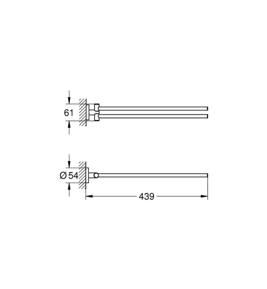 GROHE - Handtuchhalter Start Chrom