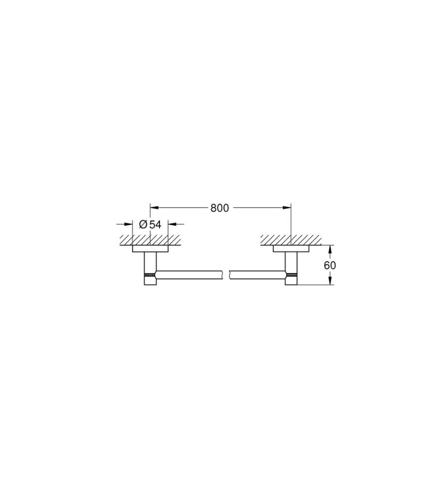 GROHE - Handtuchhalter Essentials 80 cm, Chrom