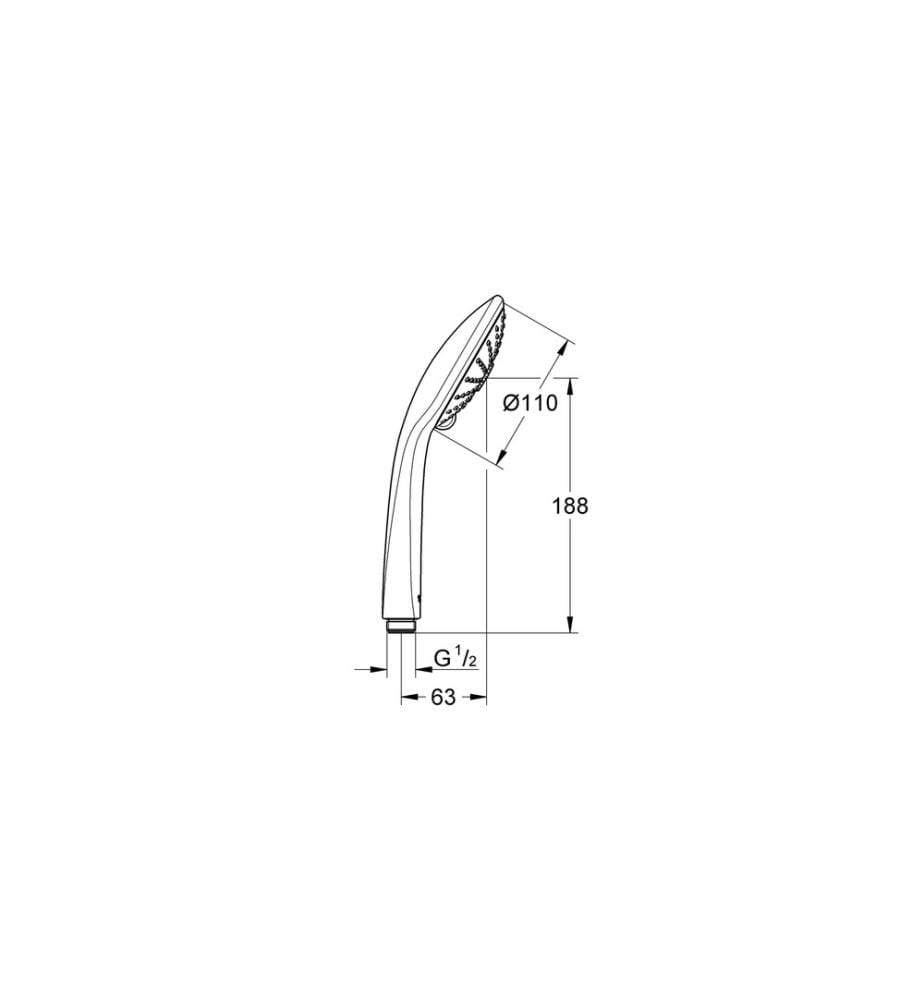 GROHE - Handbrause Euphoria 110 Massage 3 Strahlarten