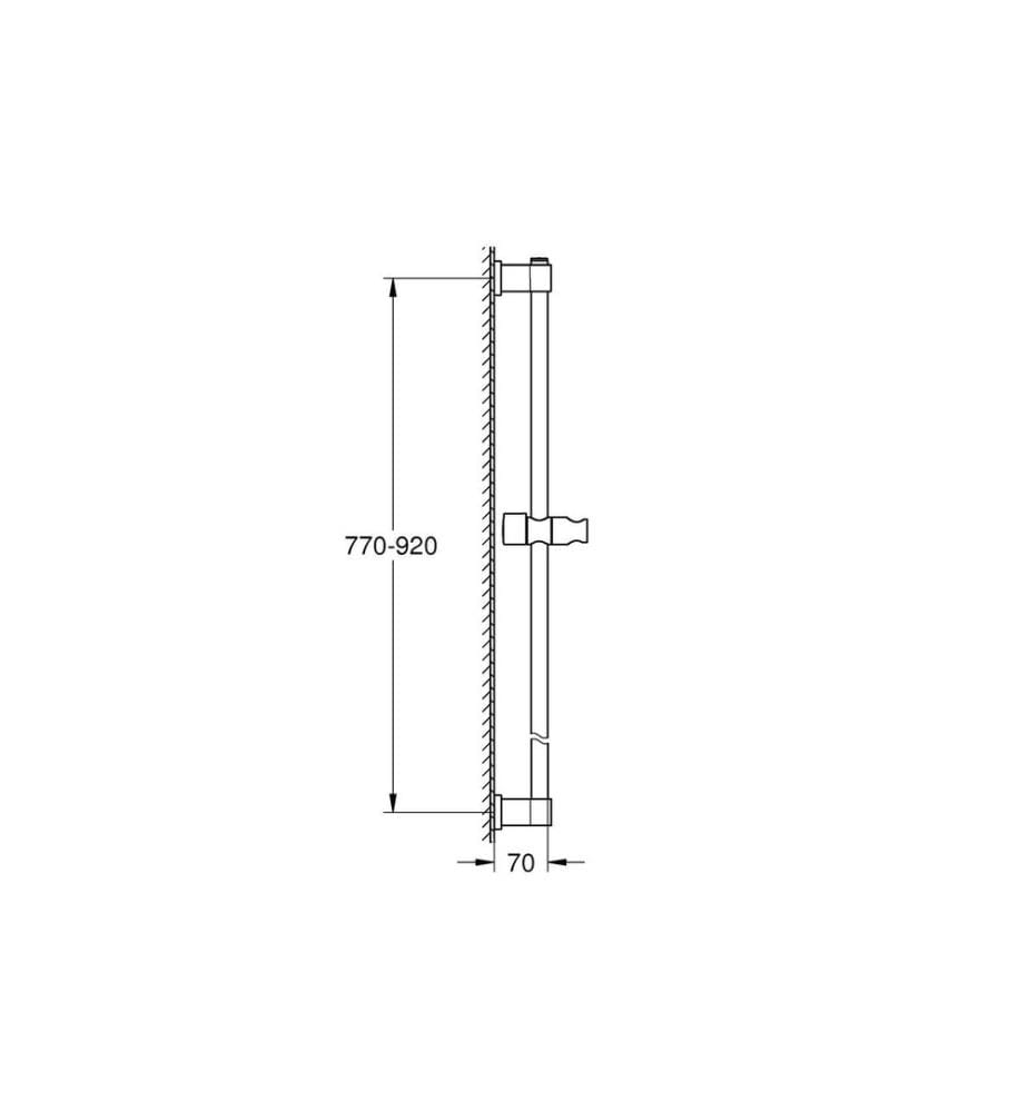 GROHE Vitalio Universal Metall Matt Black 90 cm