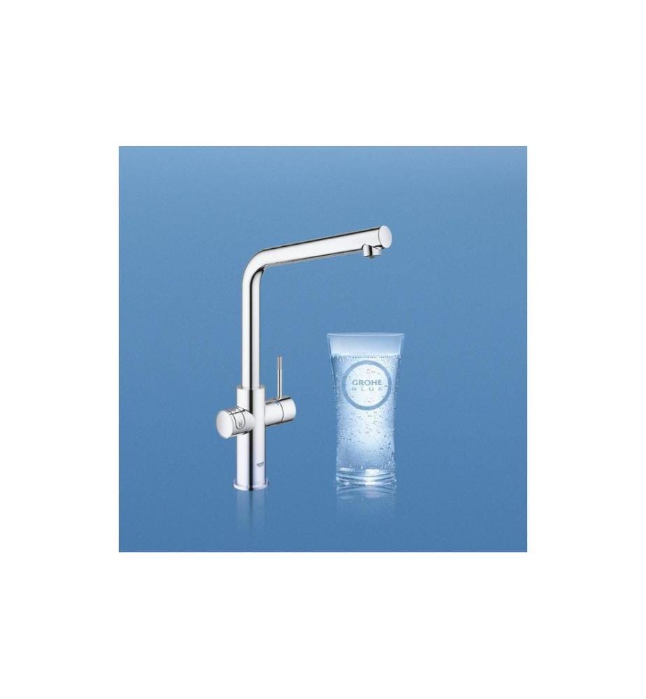GROHE Küchenarmatur Blue Home L-Auslauf, Starter Kit, Chrom