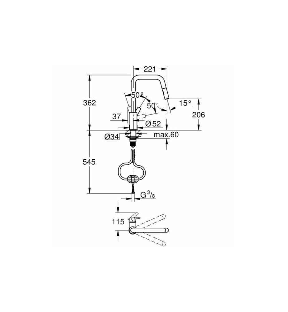GROHE Start Metall Mattschwarz
