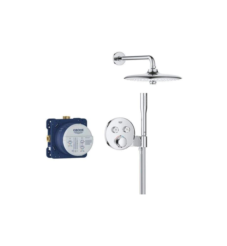 GROHE Precision SmartControl Thermostat encastré Chrome Rond