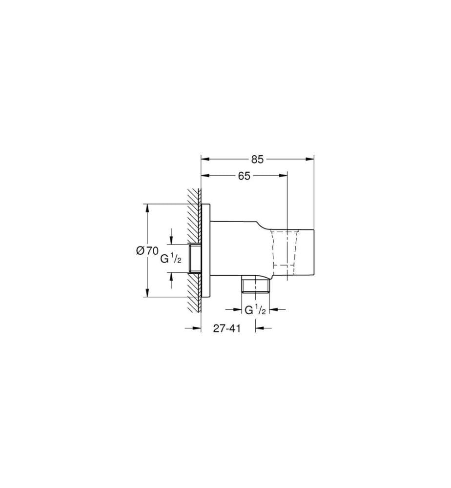 GROHE Raccord universel Vitalio avec support de douche