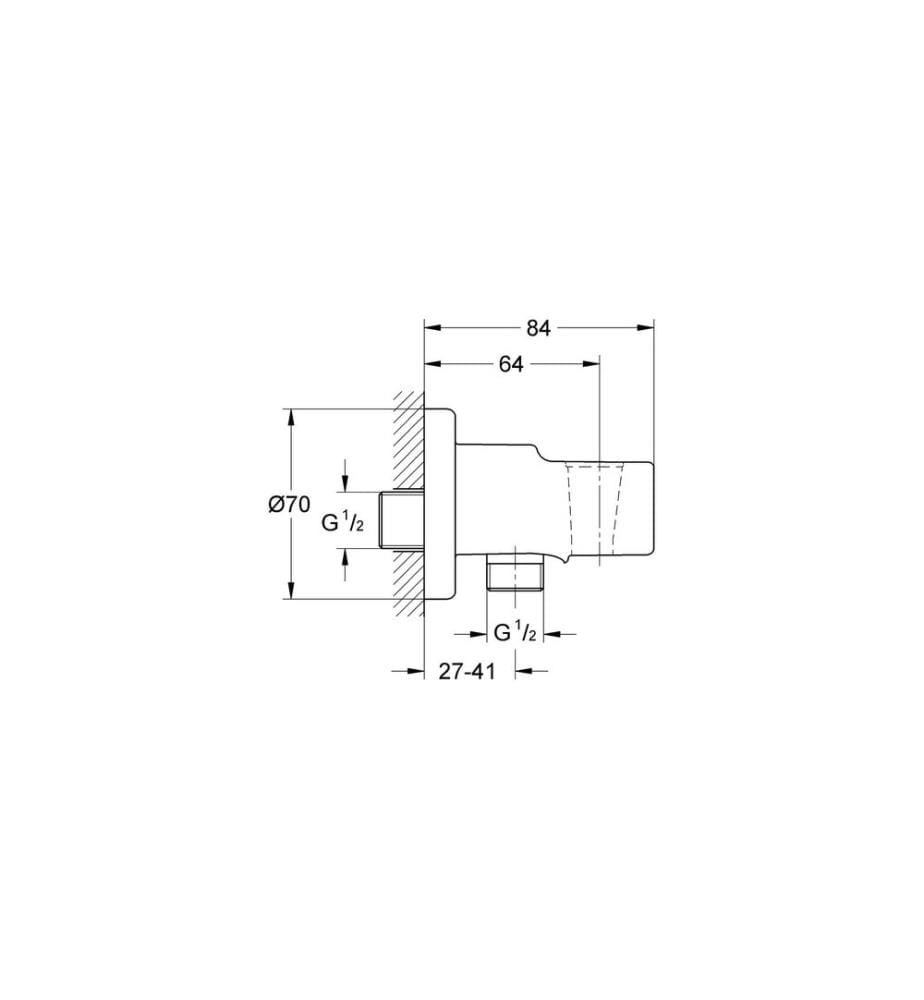 GROHE Raccord universel Vitalio avec support de douche