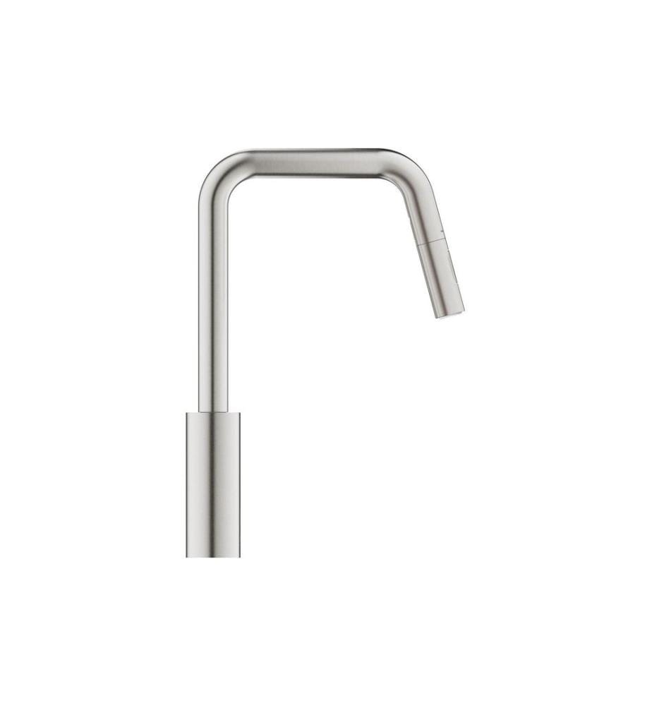 Mitigeur de cuisine GROHE Start 3/8', Supersteel, extractible