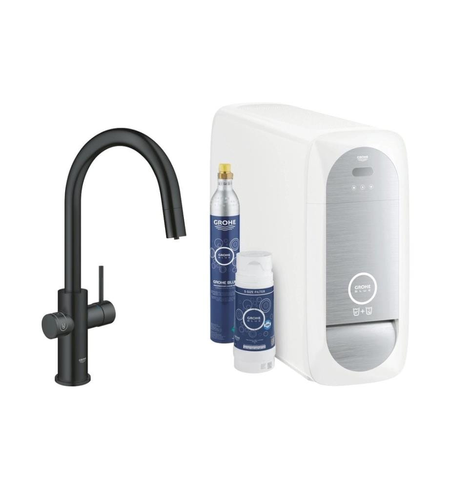 GROHE Küchenarmatur Blue Home C-Auslauf herausziehbar