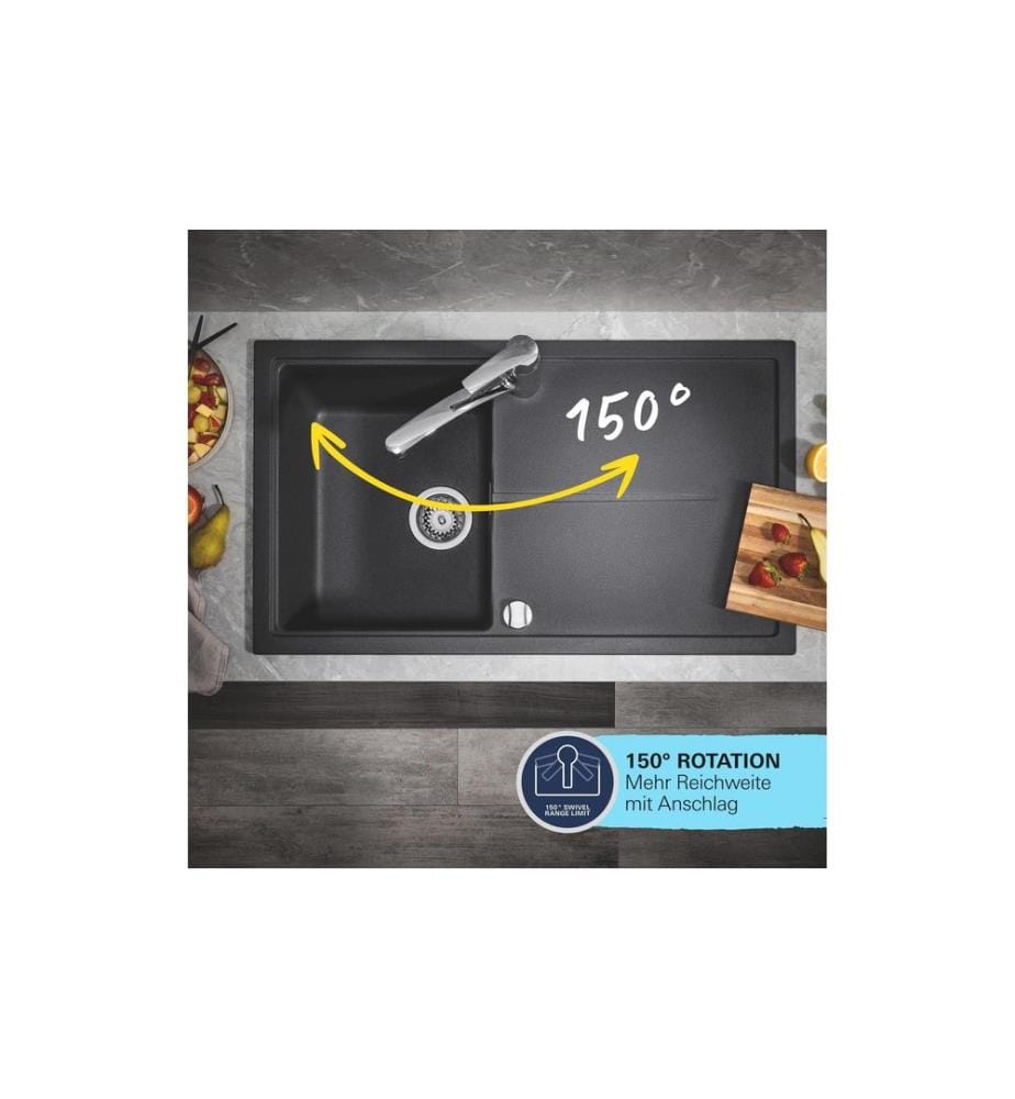 GROHE Küchenarmatur Start 3/8', Messing, U-Auslauf