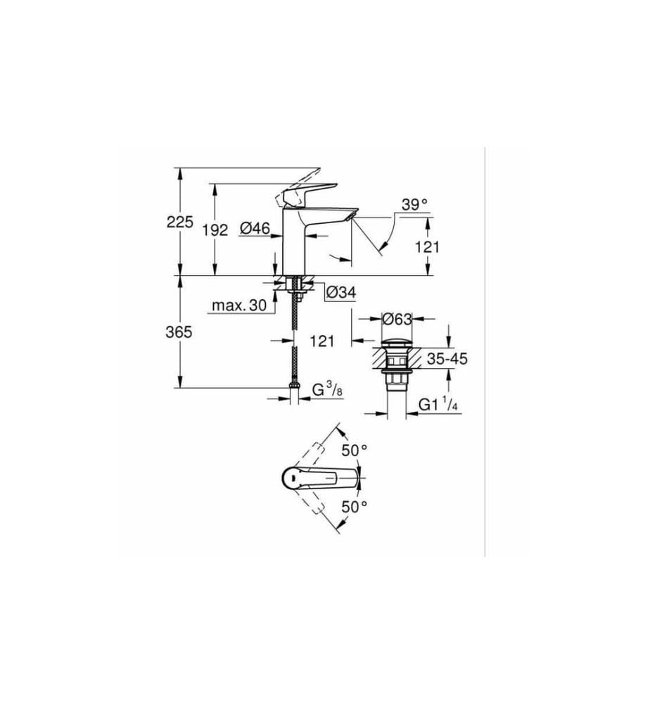 GROHE Start M-Size Mattschwarz