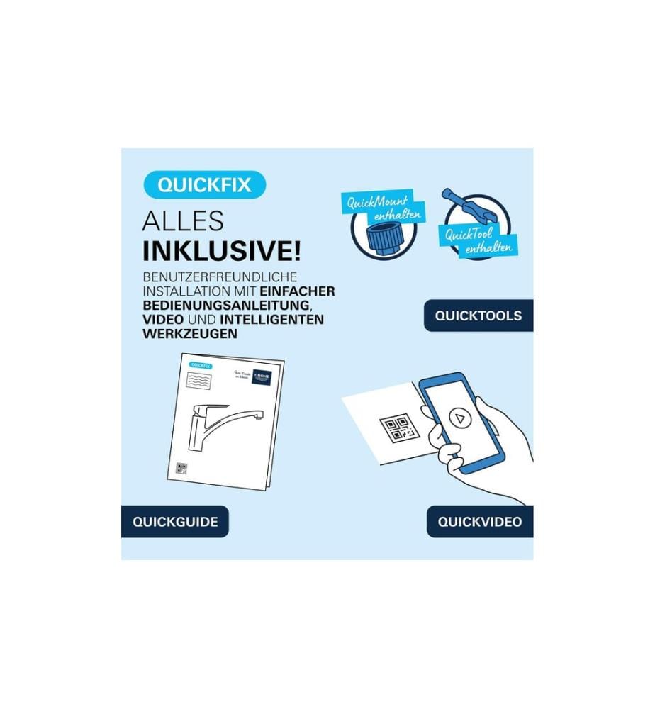 GROHE Get 314842431 mattschwarz, ausziehbare Brause