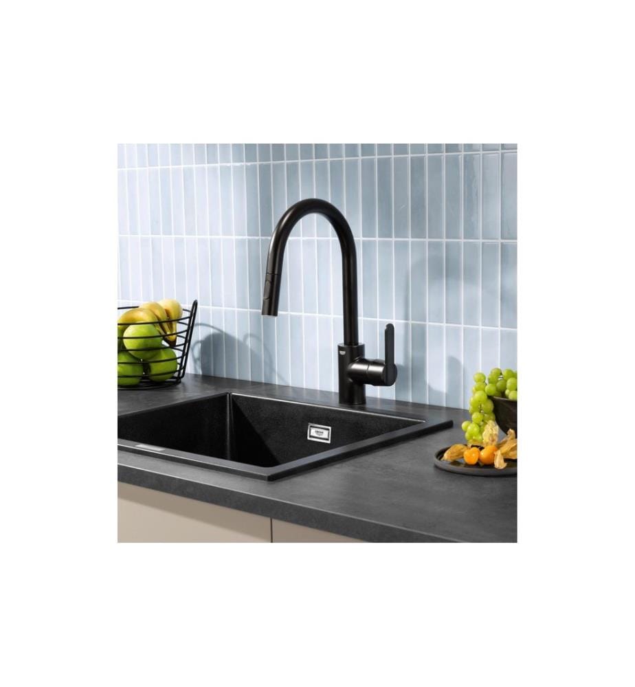 GROHE Get 314842431 mattschwarz, ausziehbare Brause
