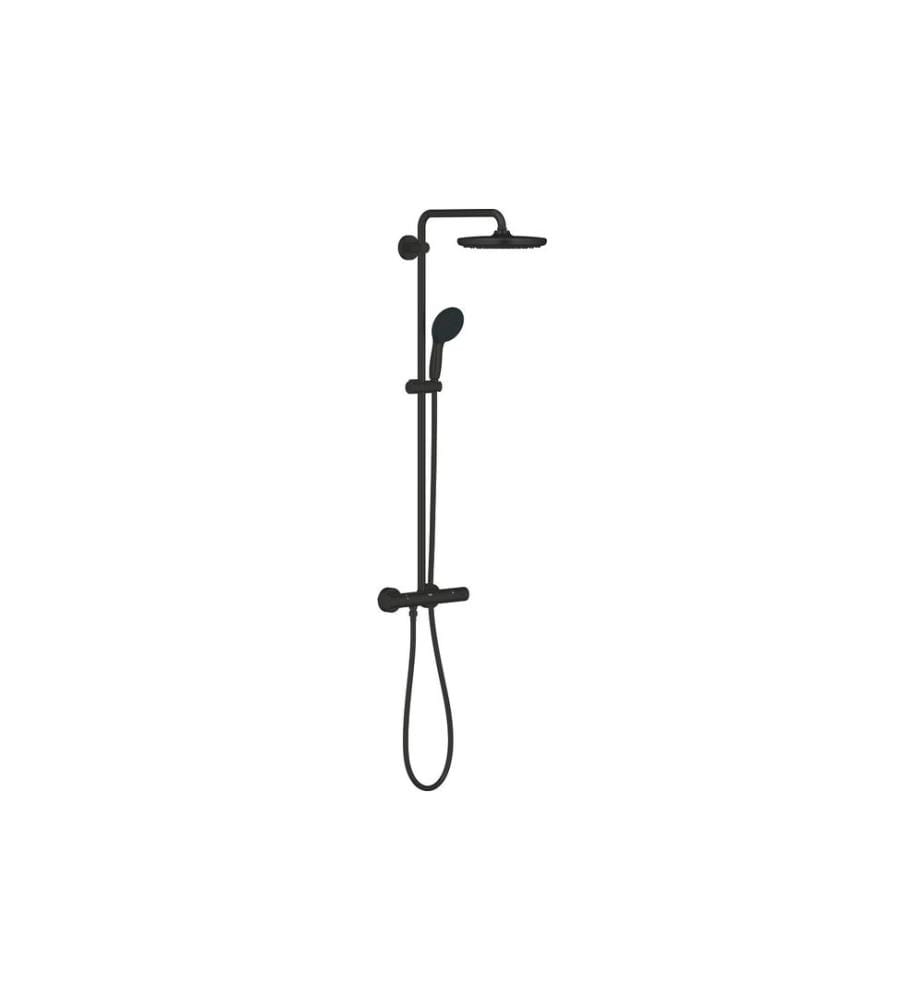 GROHE Vitalio Start 250 Aufputz Thermostat Rund Schwarz Matt