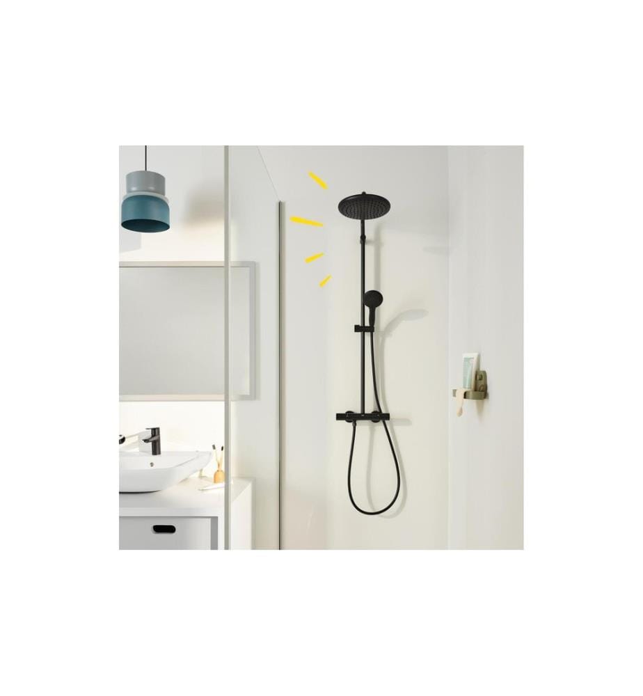 GROHE Vitalio Start 250 Aufputz Thermostat Rund Schwarz Matt