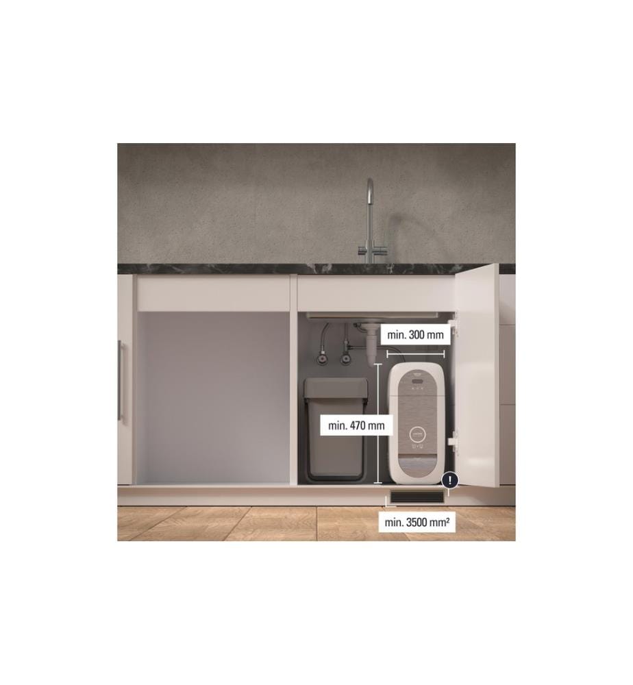 GROHE Küchenarmatur Blue Home L-Auslauf, Starter Kit, Chrom