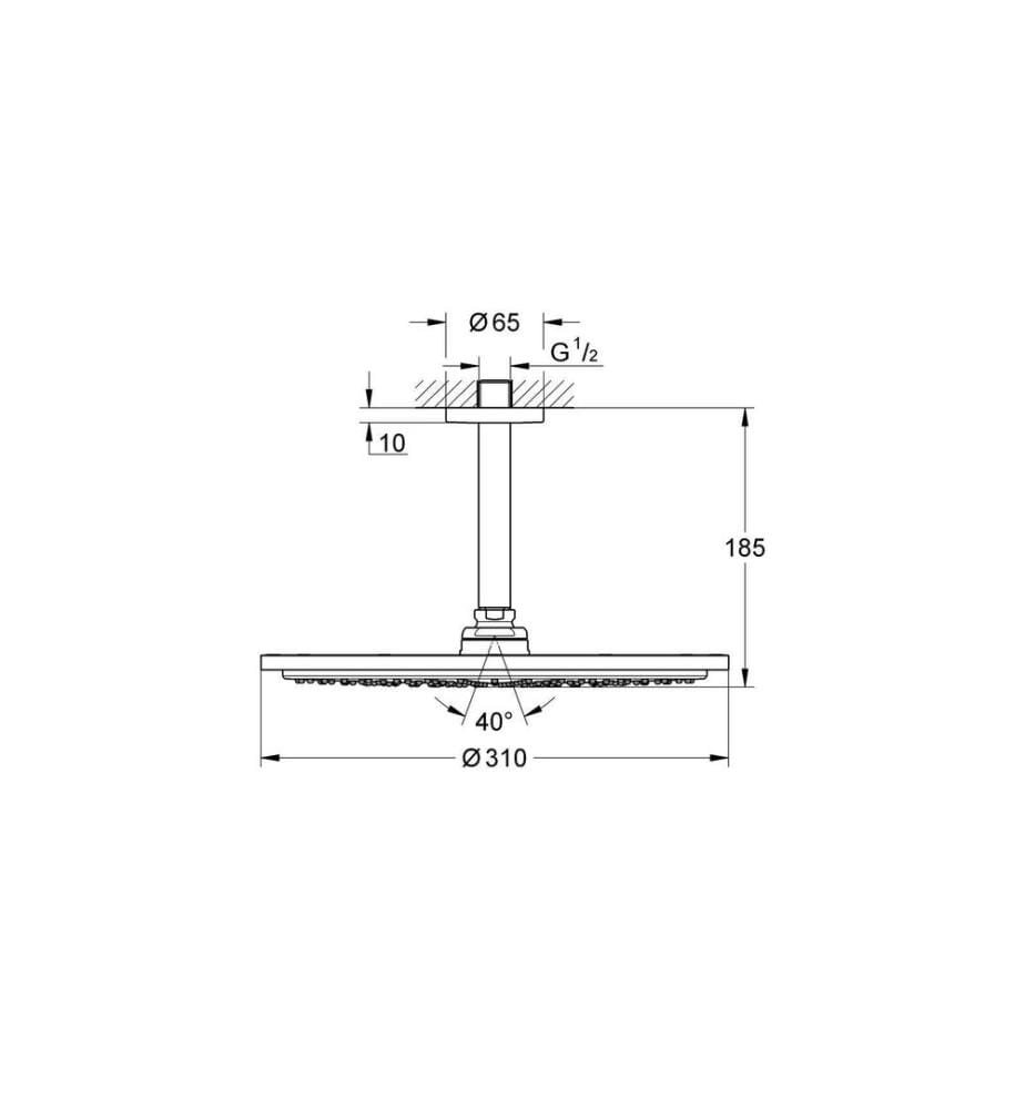 GROHE Rainshower Cosmopolitan 31 x 31 cm