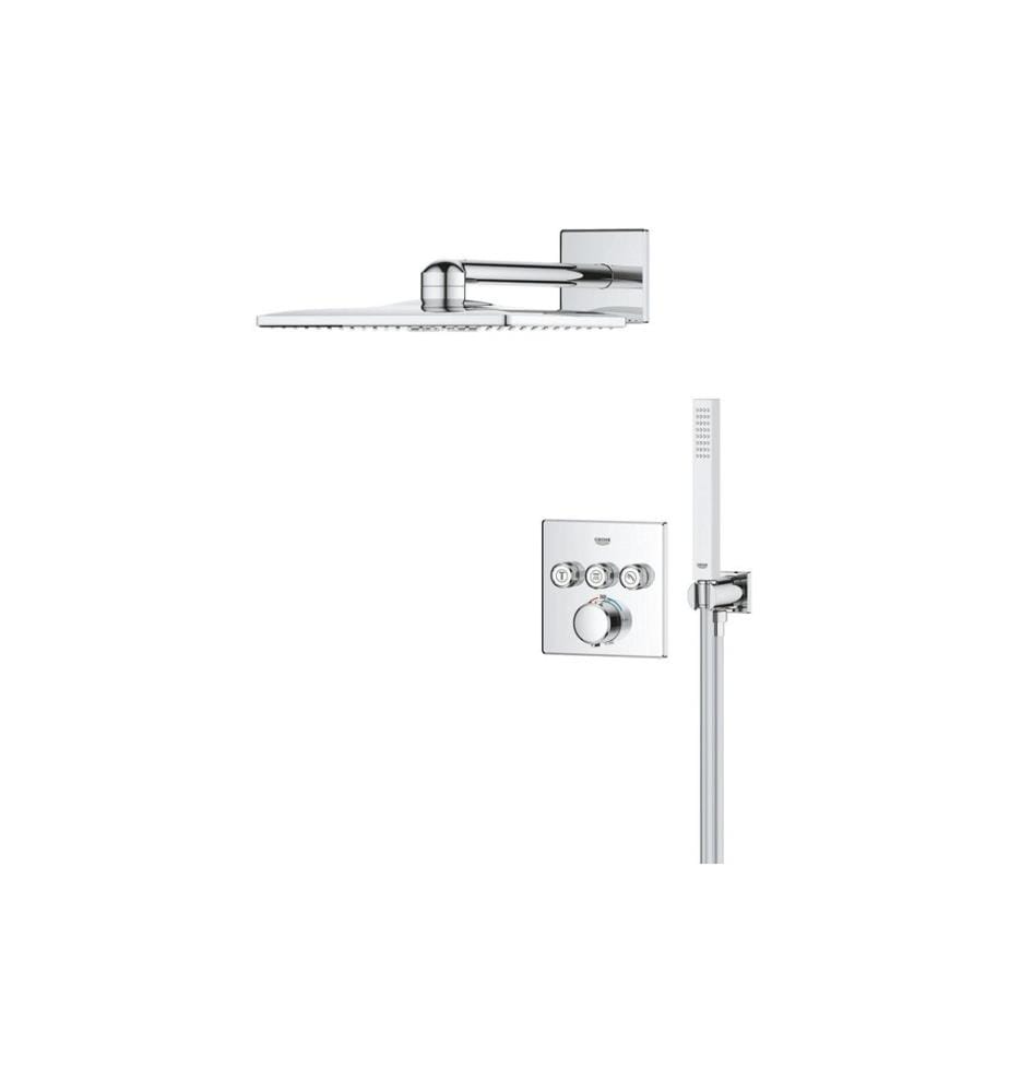 GROHE Precision SmartControl Thermostat encastré chrome carré