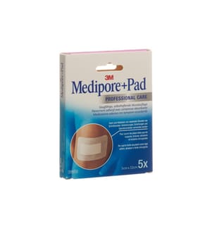 3M Medipore - Wundpflaster Medipore + Pad 5 cm x 7.2 cm 5 Stück