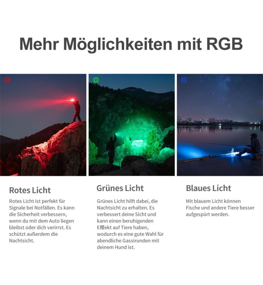 Lampe compacte, 7 000 lumens - Noir